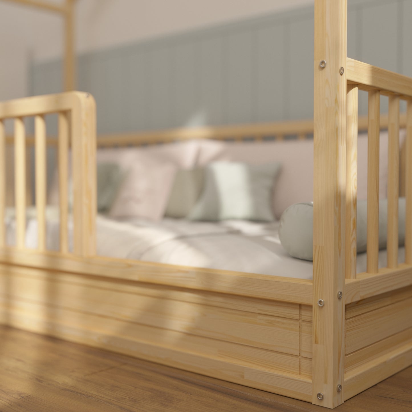 Montessori Hausbett 140x200 für Kinder