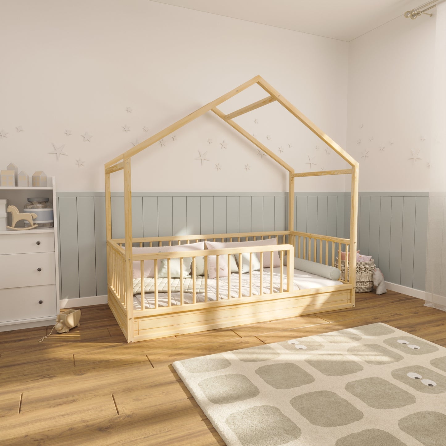 Montessori Hausbett 140x200 für Kinder