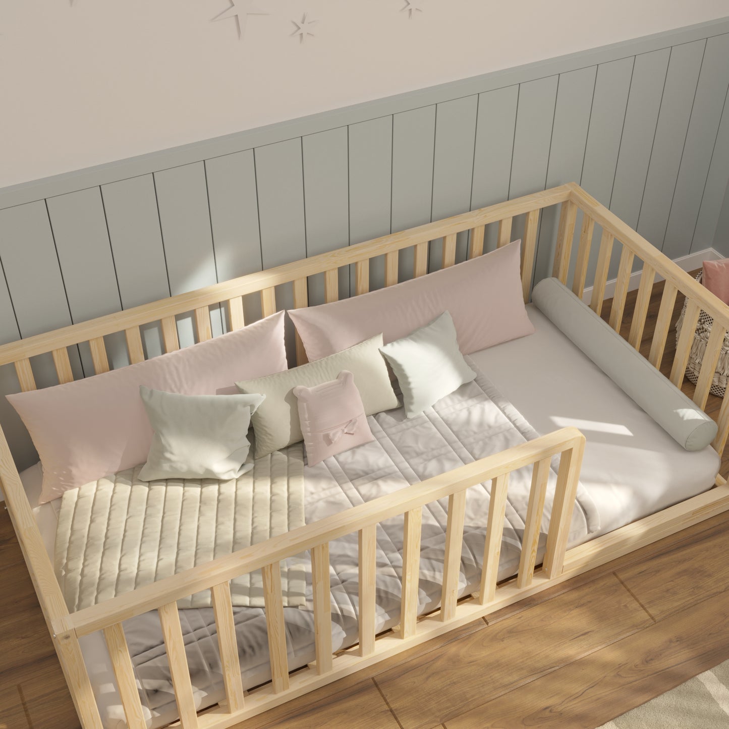 Montessori Bodenbett 120x200 für Kinder