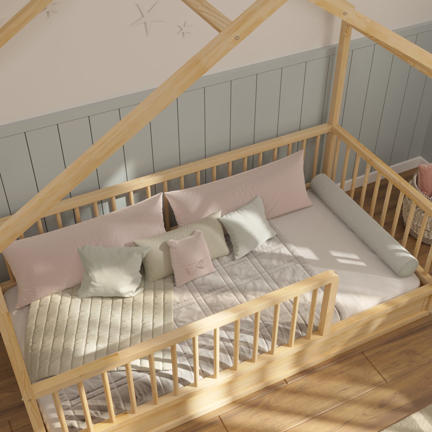 Montessori Hausbett 140x200 für Kinder