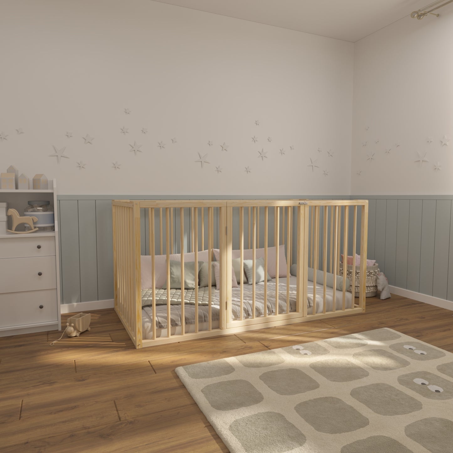Rausfallschutz Kinderbett 140x200