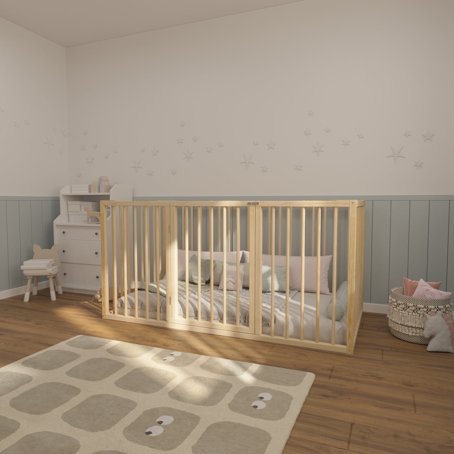 Rausfallschutz Kinderbett 140x200