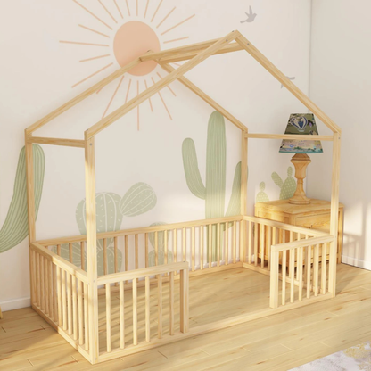 Hausbett 90x200 mit Rausfallschutz