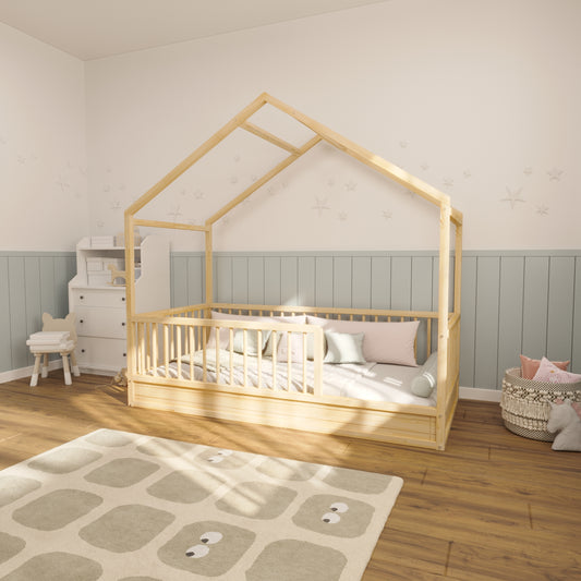 Montessori Hausbett 140x200 für Kinder